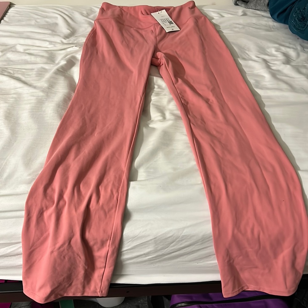Light pink Halara flare leggings